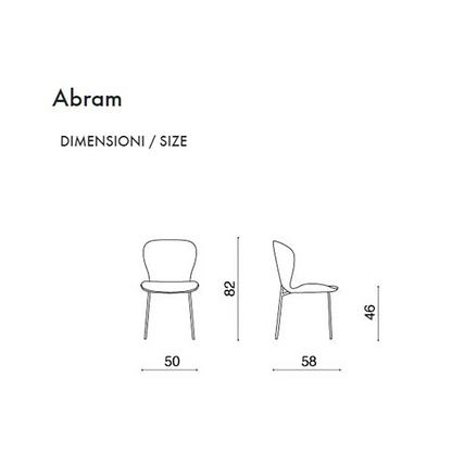 Set de 2 Chaises Rembourrées en Tissu Bouclé Abram - Capodarte