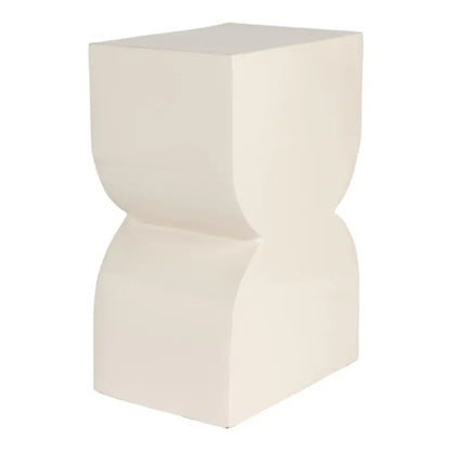 Tabouret Cones Beige Brillant en Aluminium - Zuiver