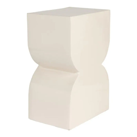 Tabouret Cones Beige Brillant en Aluminium - Zuiver