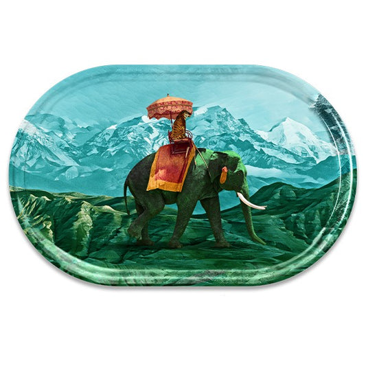 Plateau Sultan Oval en Laminé 44x28 cm - Gangzaï