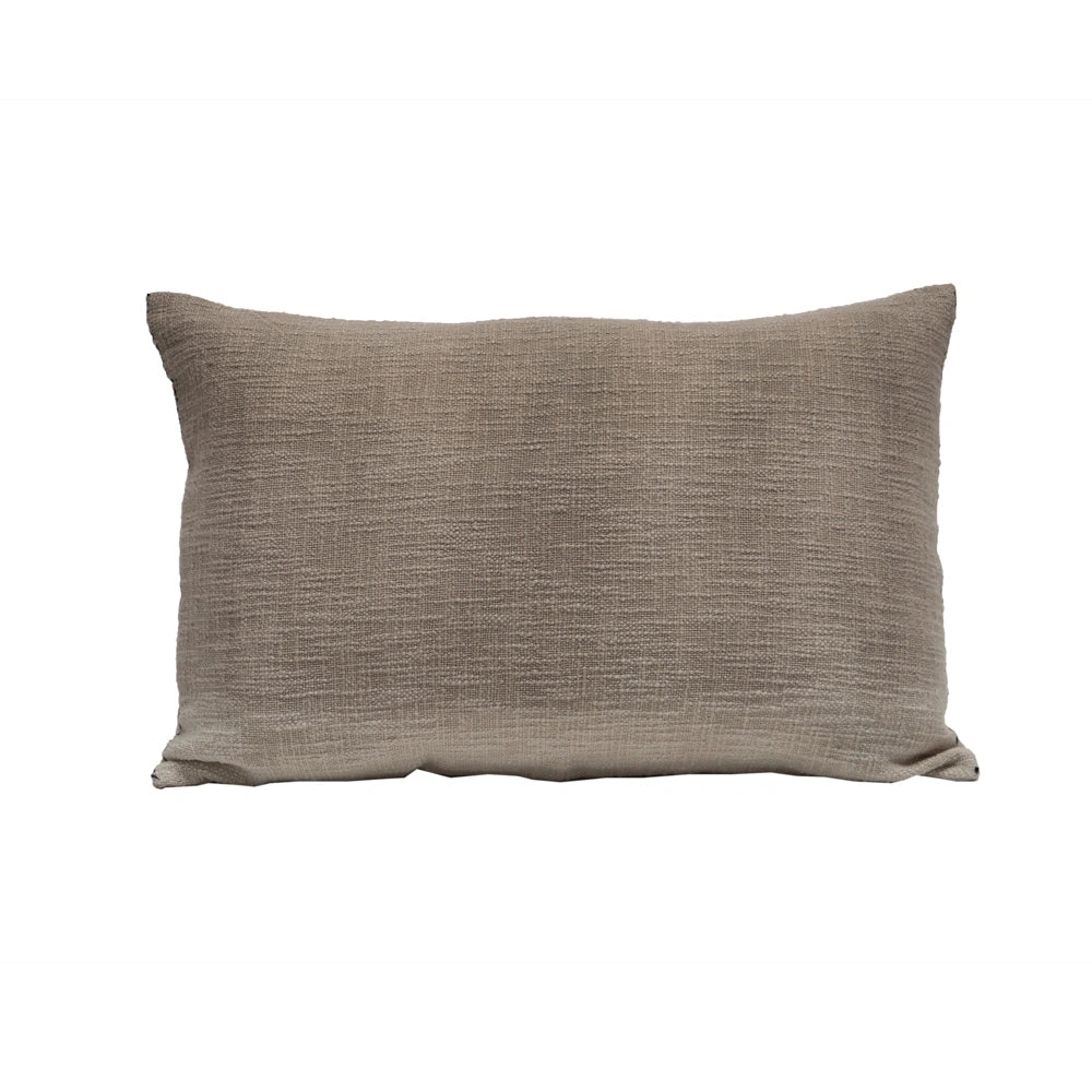 Coussin en coton Tie and Dye TALC Ciment - Bedandphilosophy