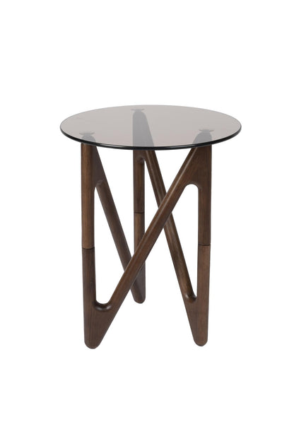 Table d'Appoint Naia en Chêne et Verre - DutchBone