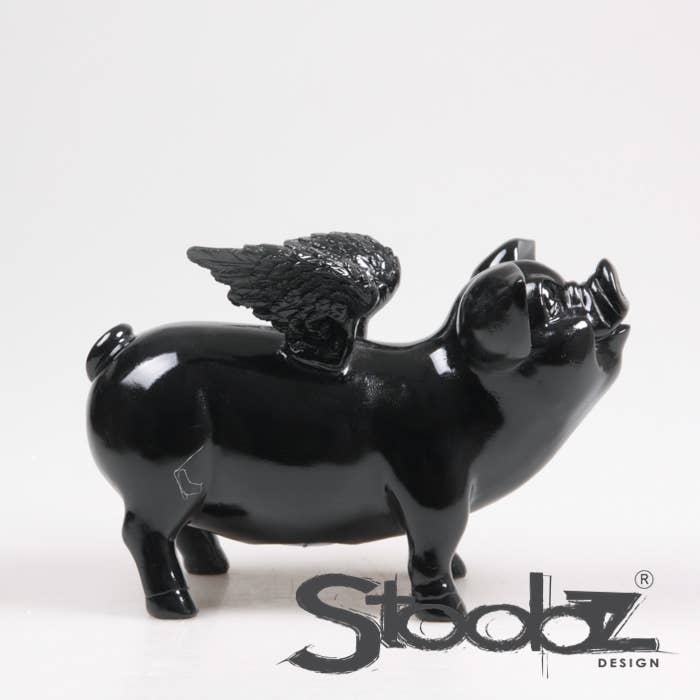 TIRELIRES AVEC AILES NOIR 14X25X15 CM