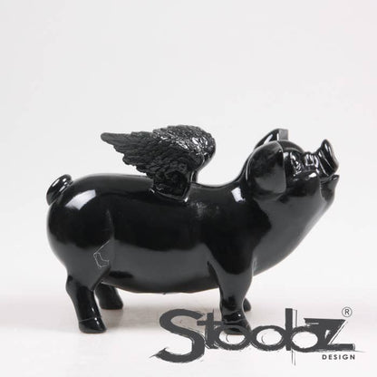 TIRELIRES AVEC AILES NOIR 14X25X15 CM