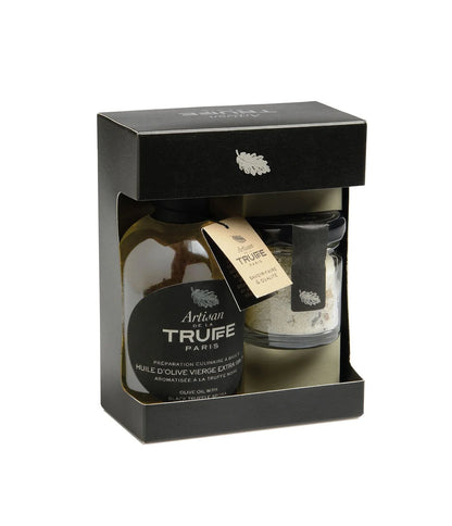 Coffret Duo Huile d'Olive 100ml et Sel à la Truffe 60g - Artisan de la Truffe