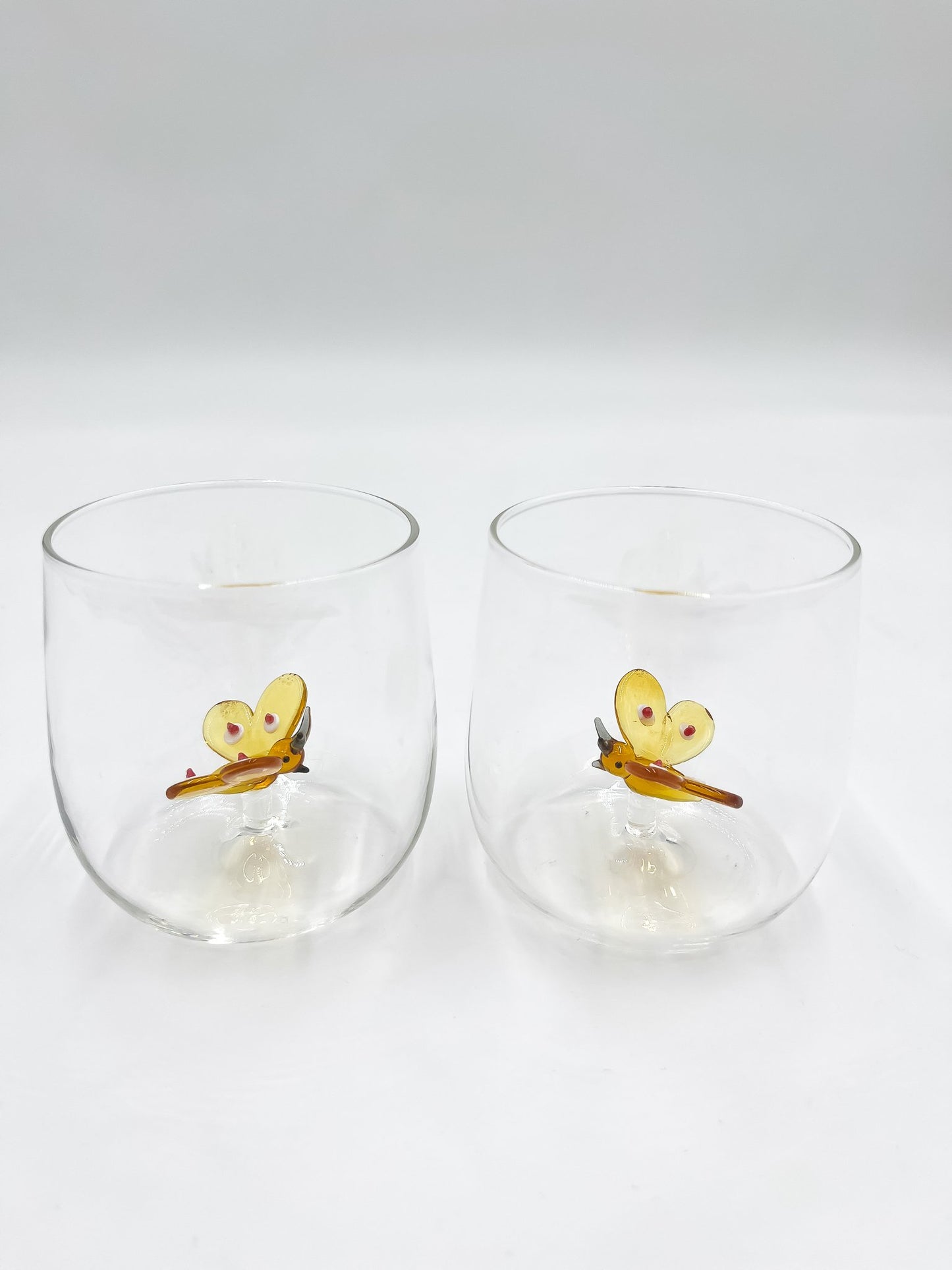 Verre à Eau avec Détails 3D Soufflé - Jacques Flamant
