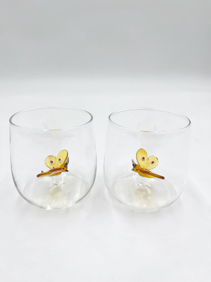 Verre à Eau avec Détails 3D Soufflé - Jacques Flamant