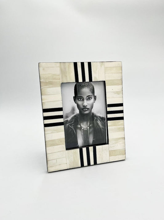 Cadre Photo Ivoire et Noir 13x18 cm - Jacques Flamand