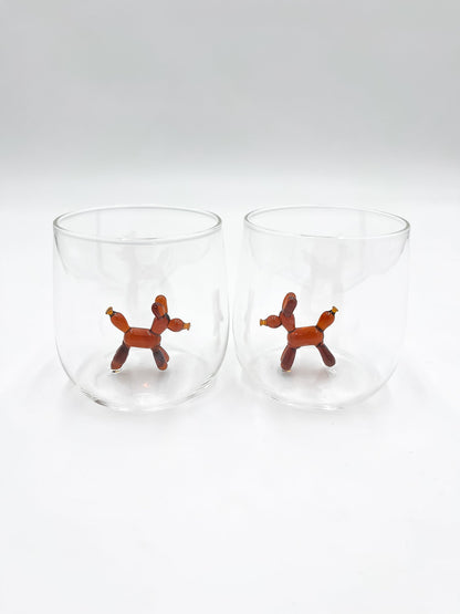 Verre à Eau avec Détails 3D Soufflé - Jacques Flamant