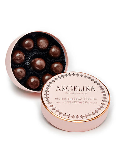 Boîte Délices Chocolat cœur Caramel - Angelina