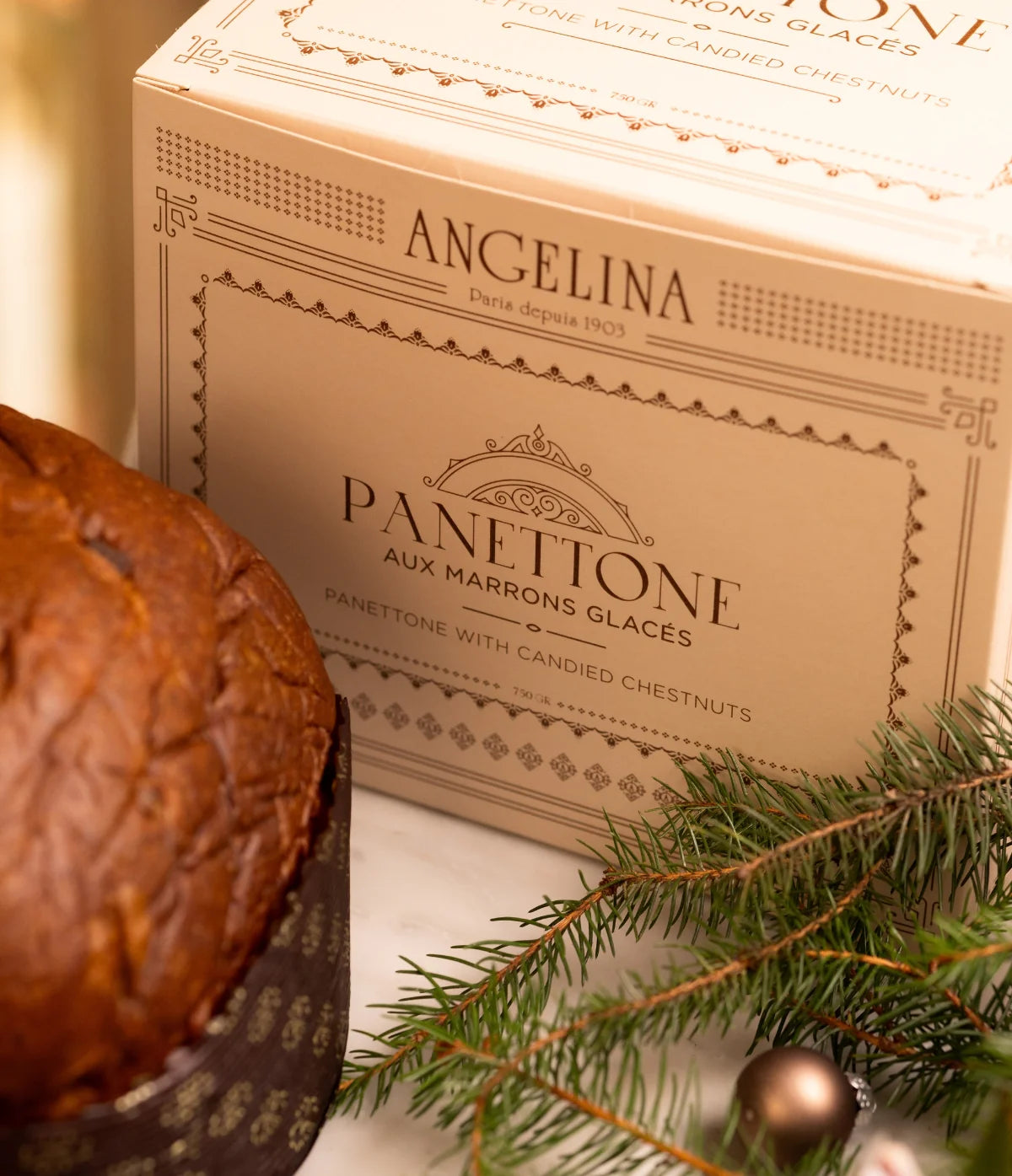 Panettone aux Marrons Glacés - Angelina