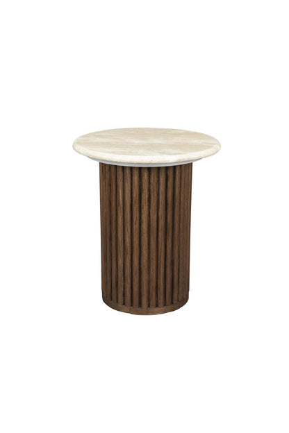 Table d'Appoint Arda en Chêne et Marbre - DutchBone