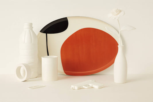 Plateau Ovale Zen en Métal Style Contemporain 18x35cm - Gangzaï