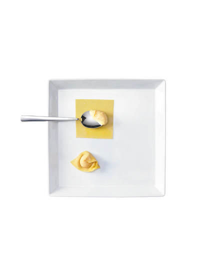 Assiette de Service Carrée en Porcelaine 18x18 cm - Asa