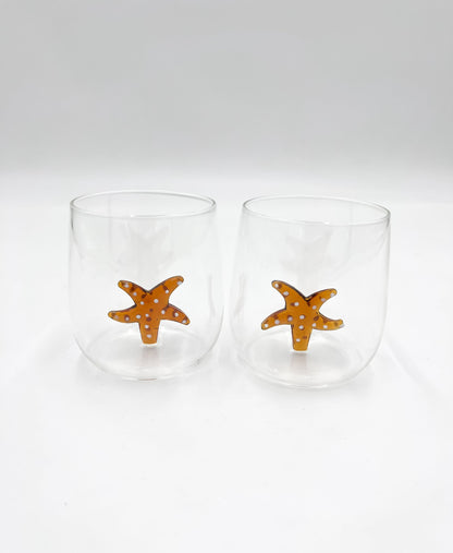 Verre à Eau avec Détails 3D Soufflé - Jacques Flamant