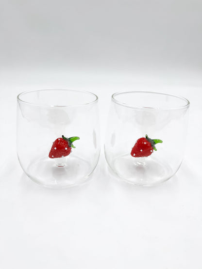 Verre à Eau avec Détails 3D Soufflé - Jacques Flamant