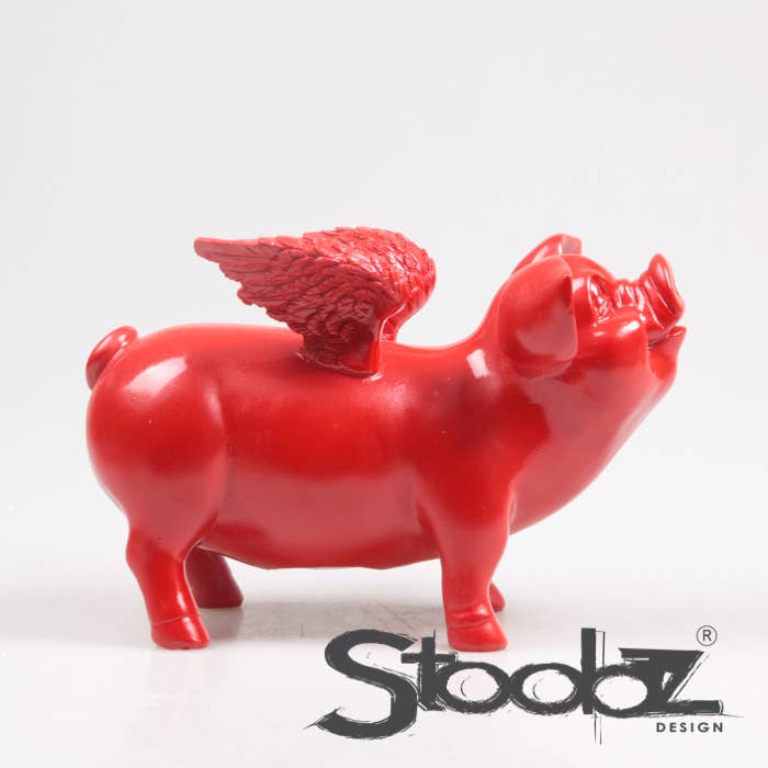 TIRELIRE COCHON AILÉ STOOBZ 14X25X15 CM | TIRELIRE |