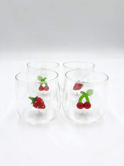 Verre à Eau avec Détails 3D Soufflé - Jacques Flamant