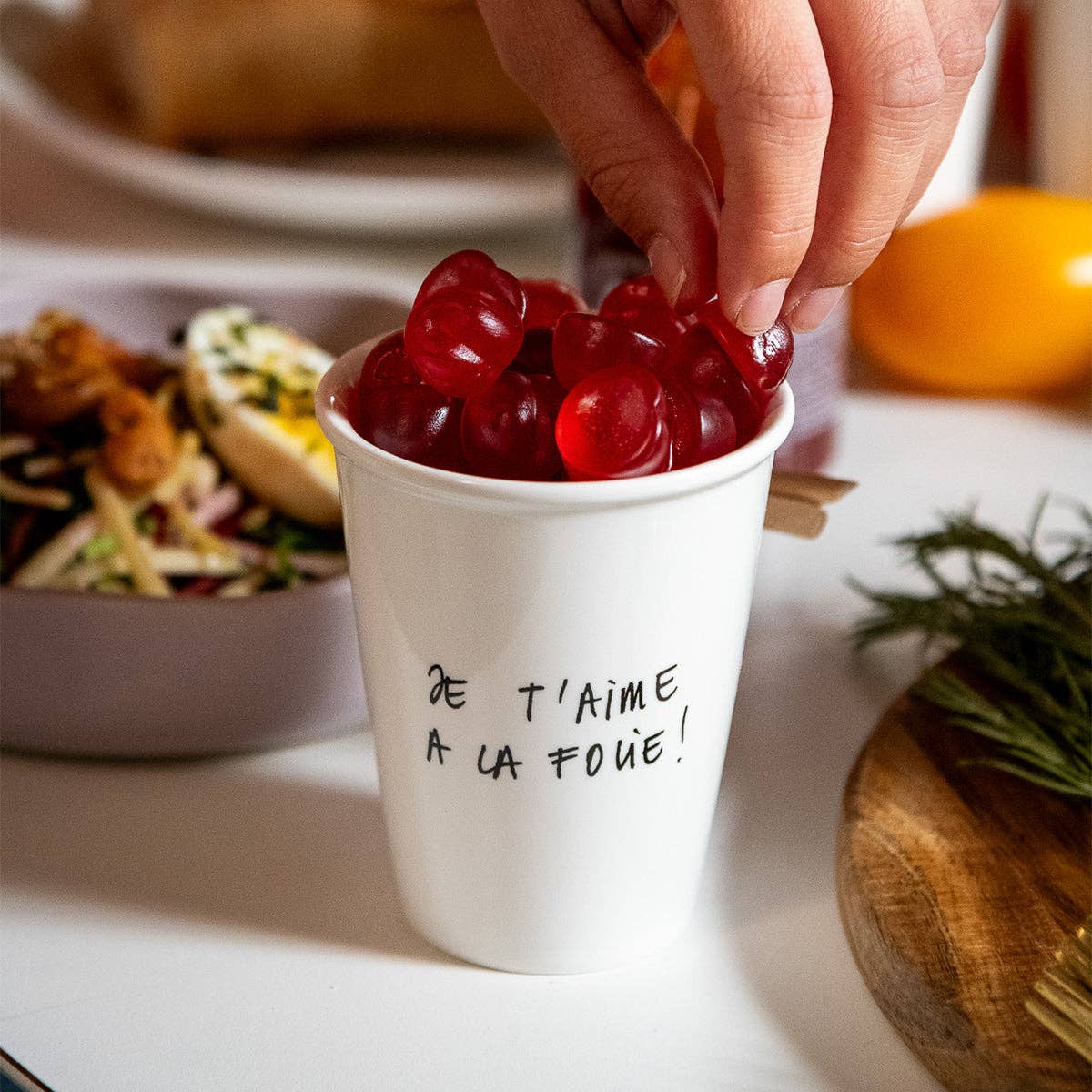 Tasse en Porcelaine « Je t’aime à la folie ! » - Helen B