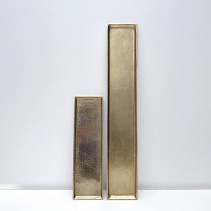 Plateau Rectangulaire en Métal Dorée Juliette - Opjet