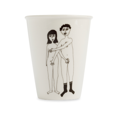 Tasse en Porcelaine avec Illustration "Couple Nu" - Helen B
