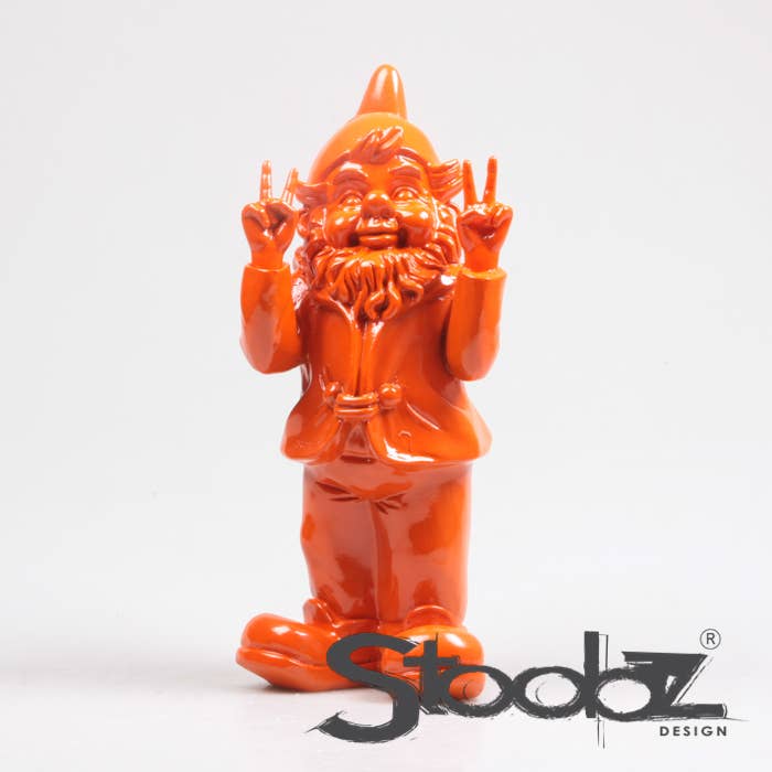 LUTIN PAIX ORANGE 13X11X31 CM