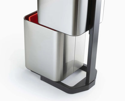 Poubelle de Tri Sélectif Totem 40 L. en Acier Inoxydable - Joseph Jospeh