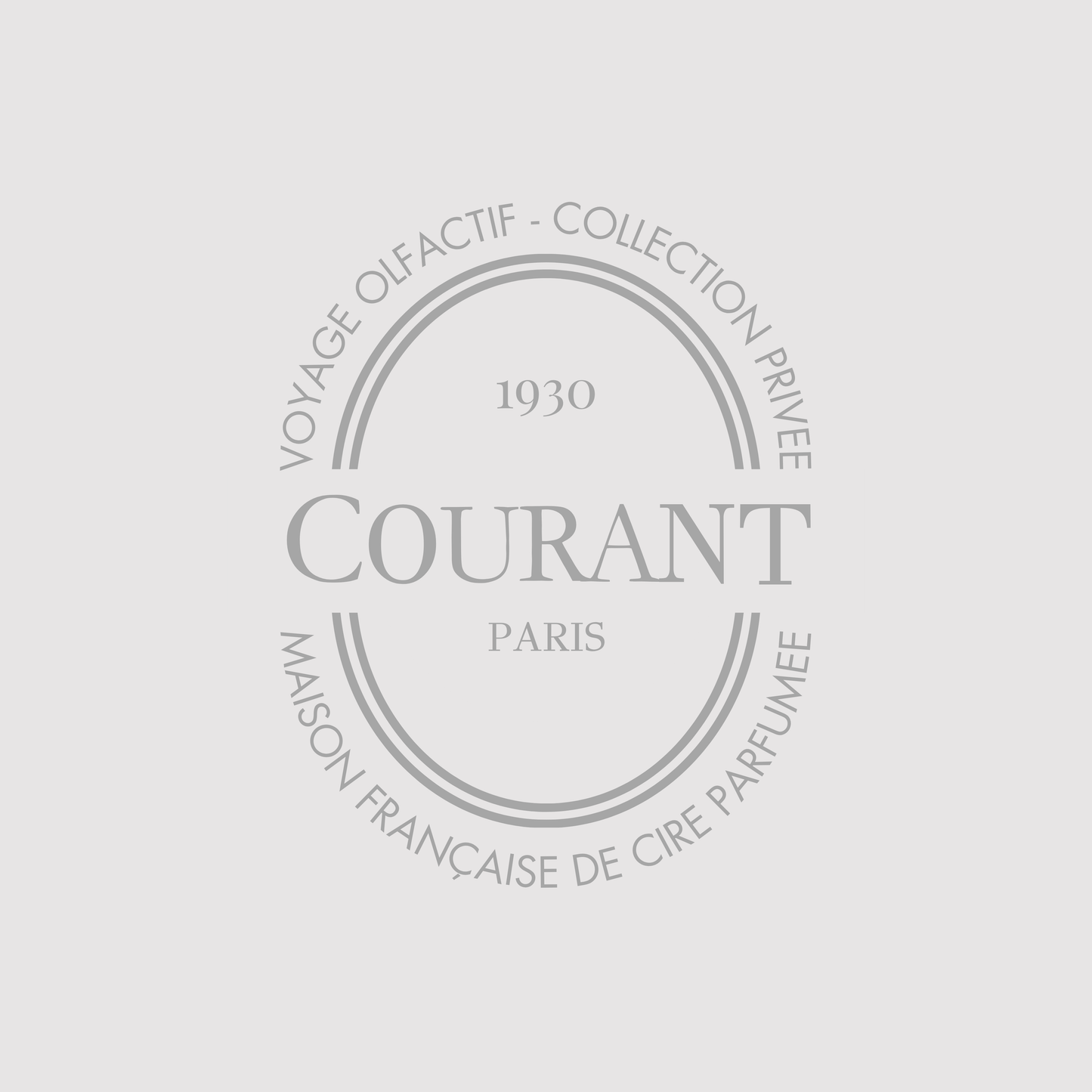 Bougie Parfumée St-Tropez 230g, Lavande & Bois de Gaiac - Courant Paris