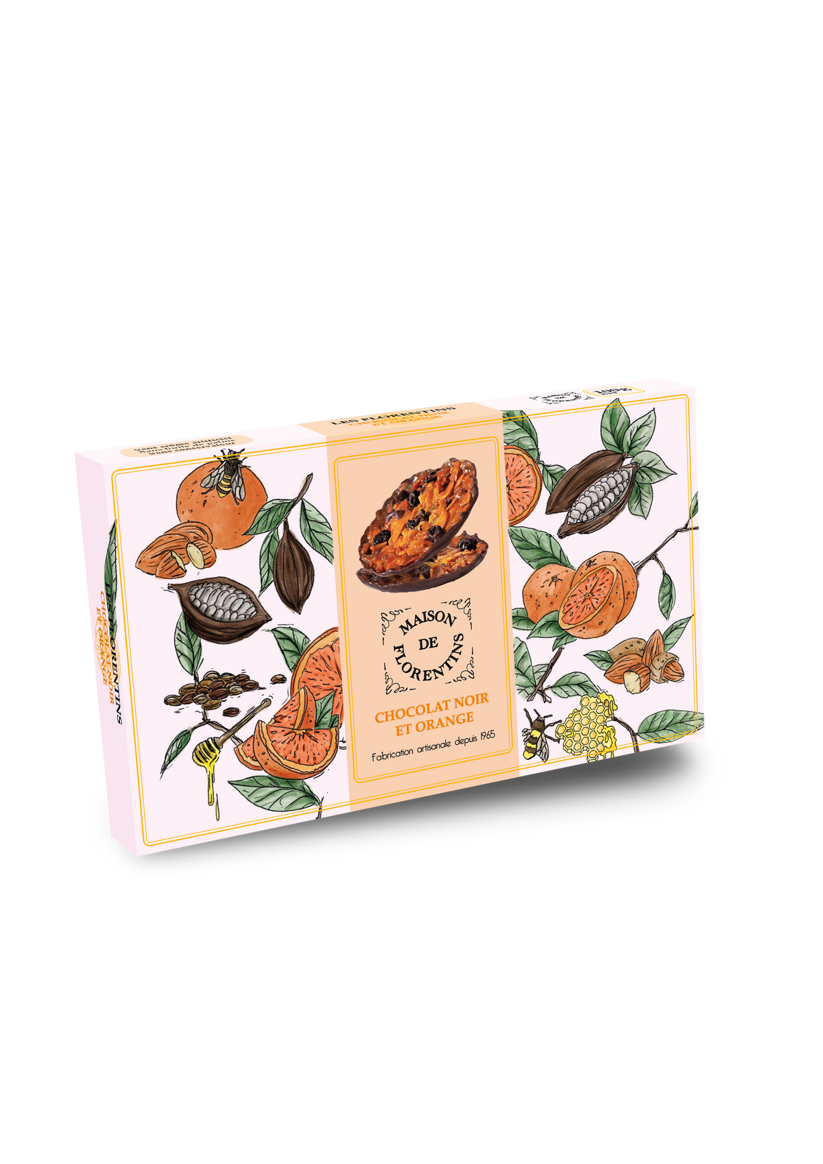 12 Florentins Écorces d'Orange & Chocolat Noir - La Maison des Florentins