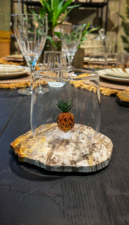 Verre à Eau avec Détails 3D Soufflé - Jacques Flamant