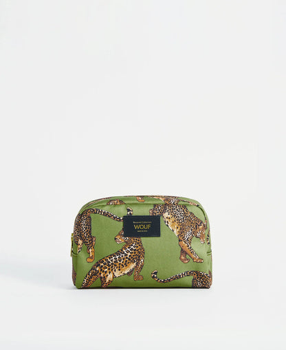 Trousse de Toilette Olive Leopard - WOUF