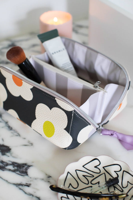 Trousse de Maquillage à Compartiments Fleurs - Caroline Gardner