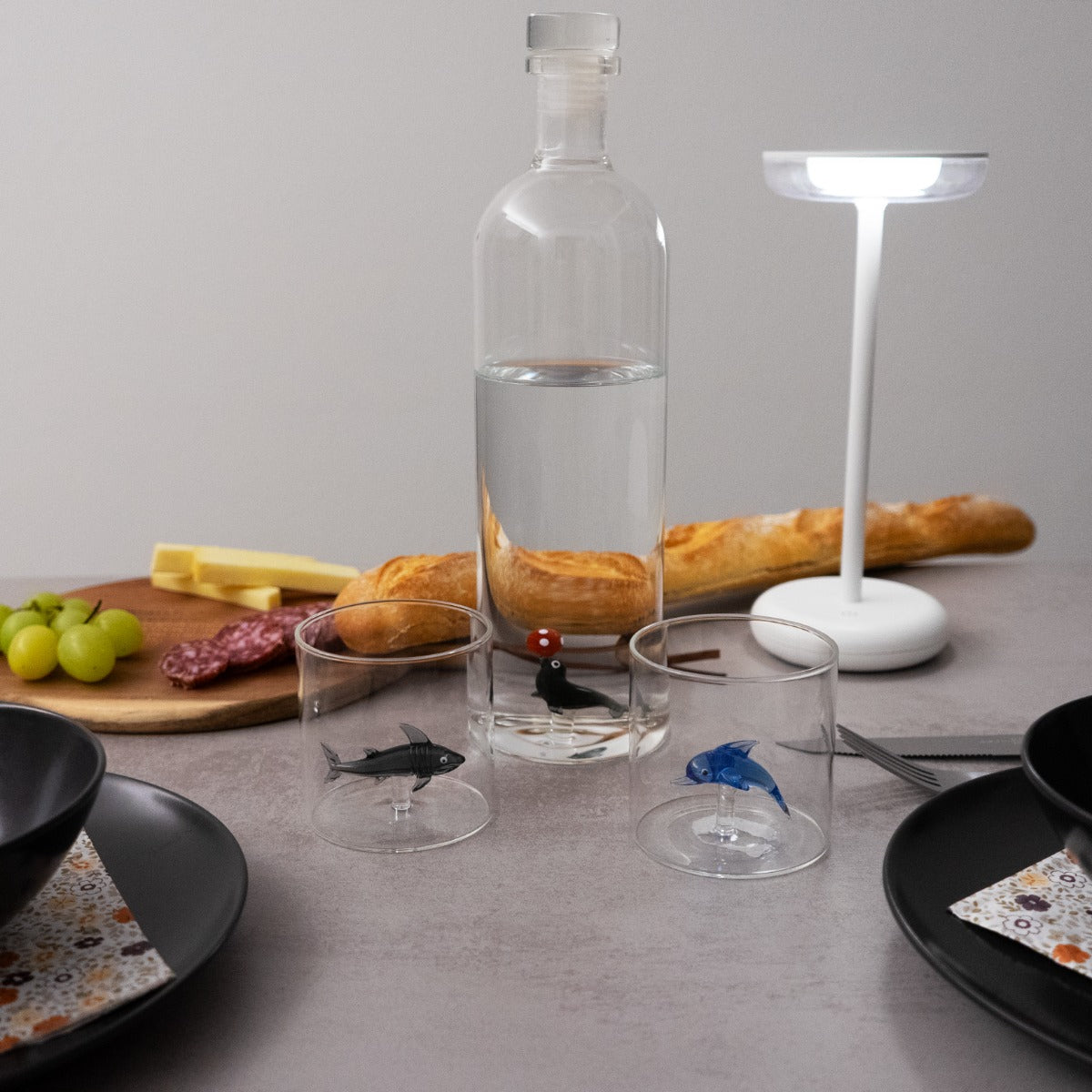 Bouteille en Verre Borosilicate avec Décor Maritime - WD LifeStyle