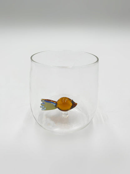 Verre à Eau avec Détails 3D Soufflé - Jacques Flamant