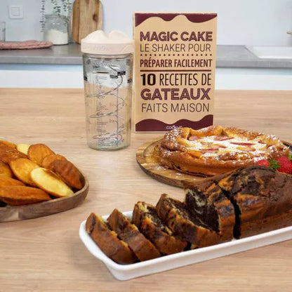 Coffret Magic Cake Shaker & 10 Recettes de Gâteaux Faciles - Cookut