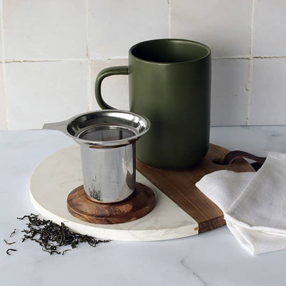 Mug Tisanière en Grès et Filtre en Inox 475 ml - Ogo Living