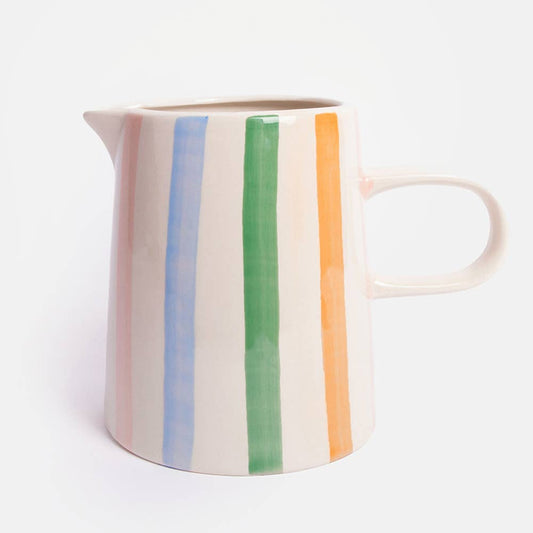 Grande carafe à rayures multiples
