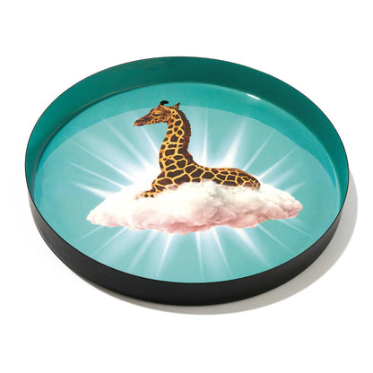 Plateau en Fer Rond Celestine D.33 cm - Gangzaï