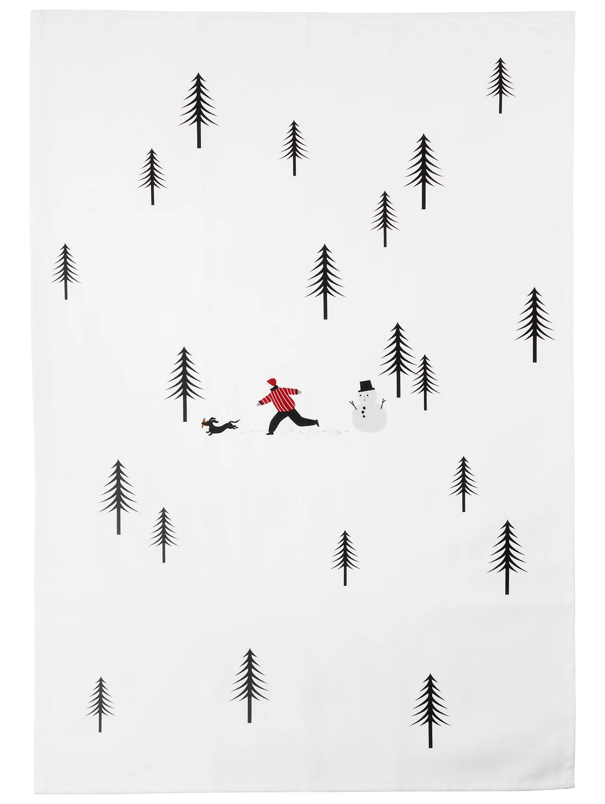 Torchon en Coton, Thème d'Hiver 70x49 cm - Asa