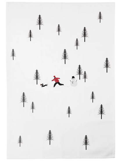 Torchon en Coton, Thème d'Hiver 70x49 cm - Asa