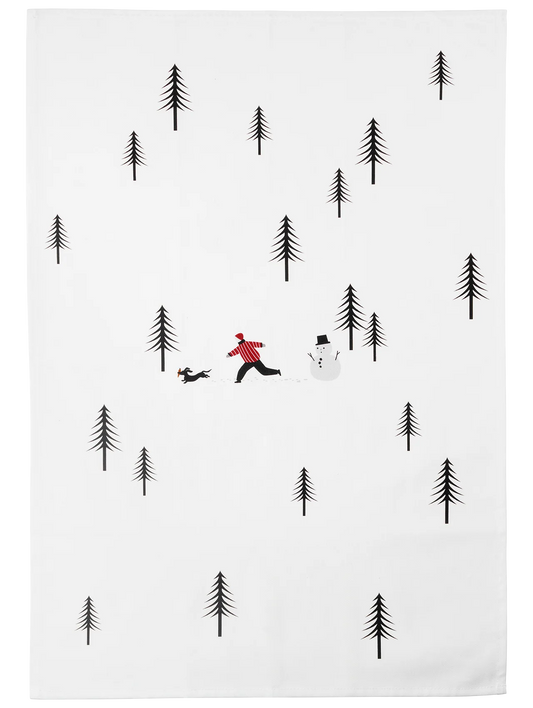 Torchon en Coton, Thème d'Hiver 70x49 cm - Asa