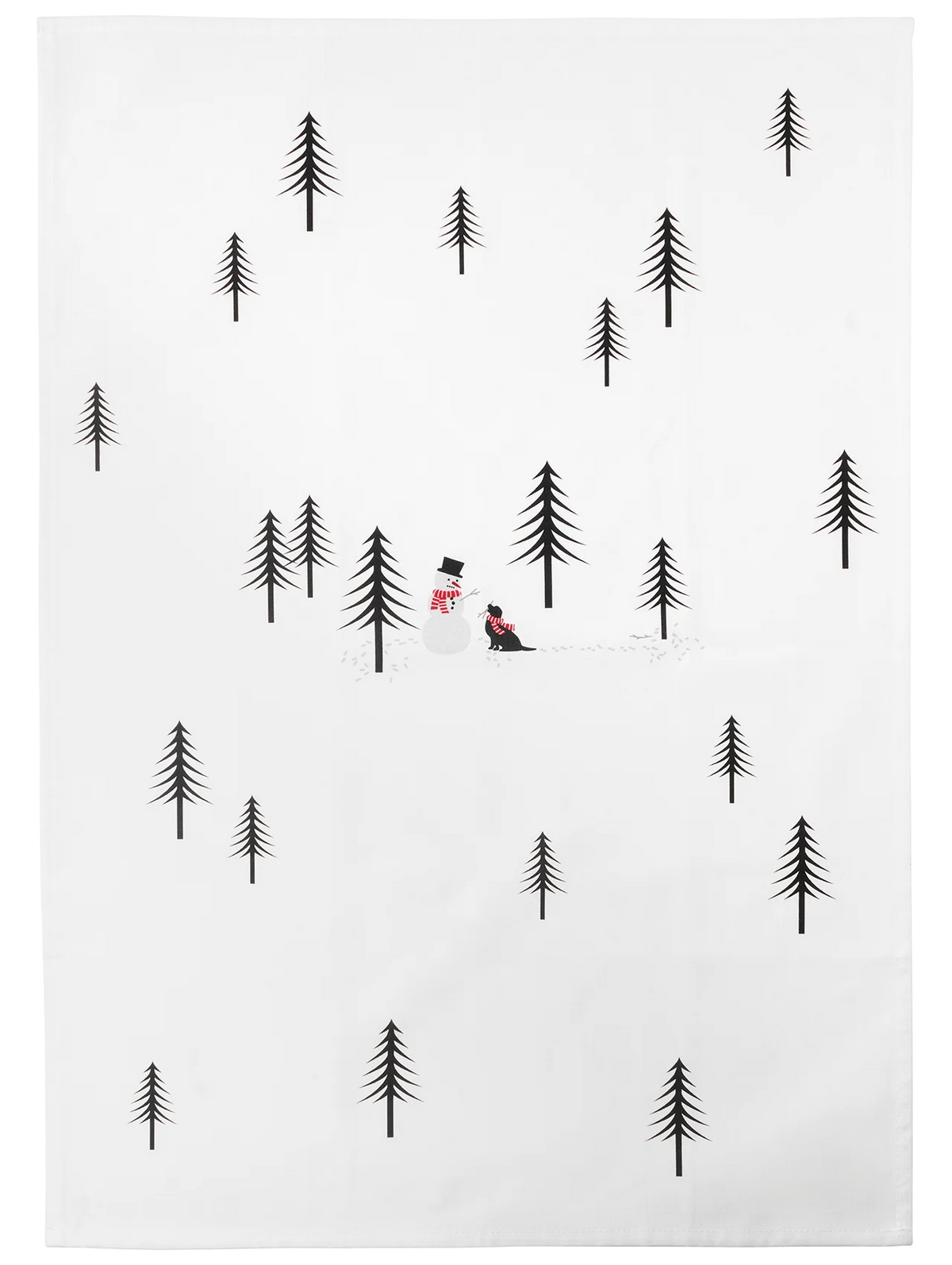 Torchon en Coton, Thème d'Hiver 70x49 cm - Asa