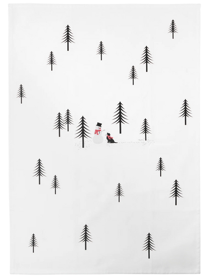 Torchon en Coton, Thème d'Hiver 70x49 cm - Asa