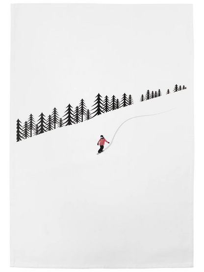 Torchon en Coton, Thème d'Hiver 70x49 cm - Asa