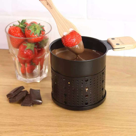 Fondue au chocolat à la bougie