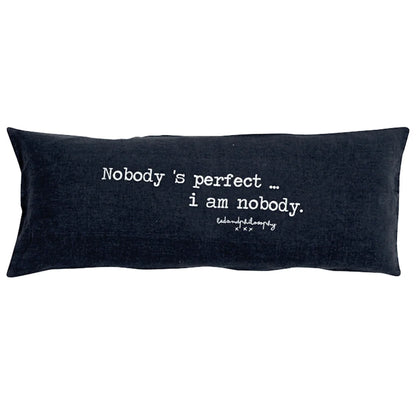 Coussin à Message Nobody - Bedandphilosphy