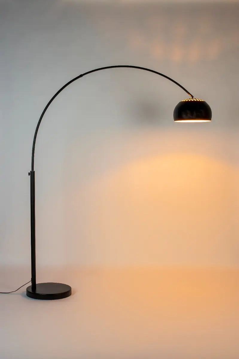 Lampadaire Arc en Métal Noir Bow - Zuiver