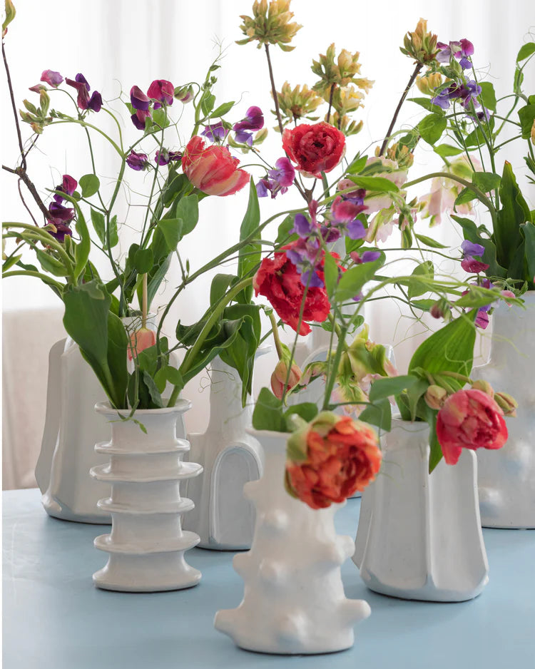 Vase L blanc Billy 03 - Serax