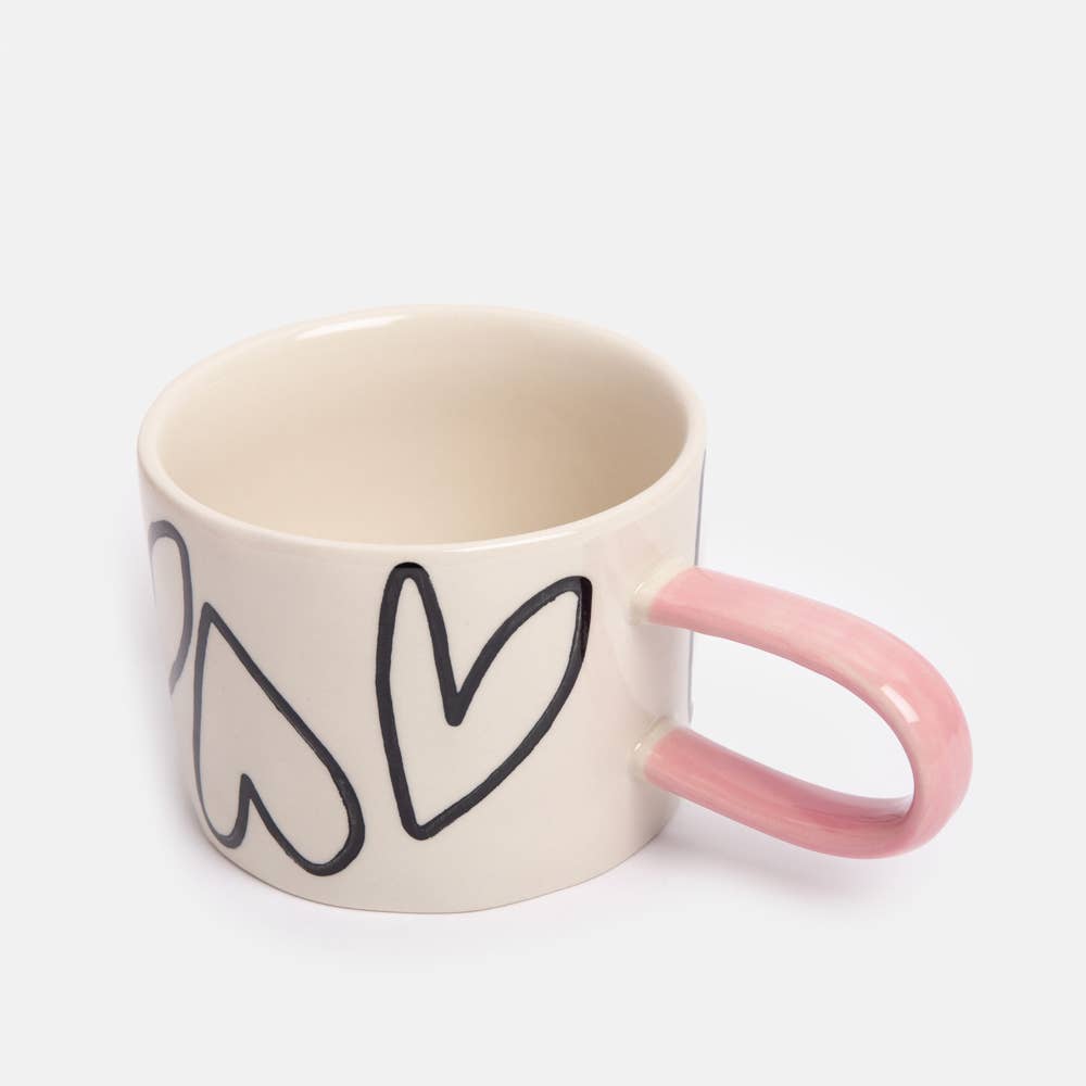 Mug en Céramique Grands Coeurs - Caroline Gardner