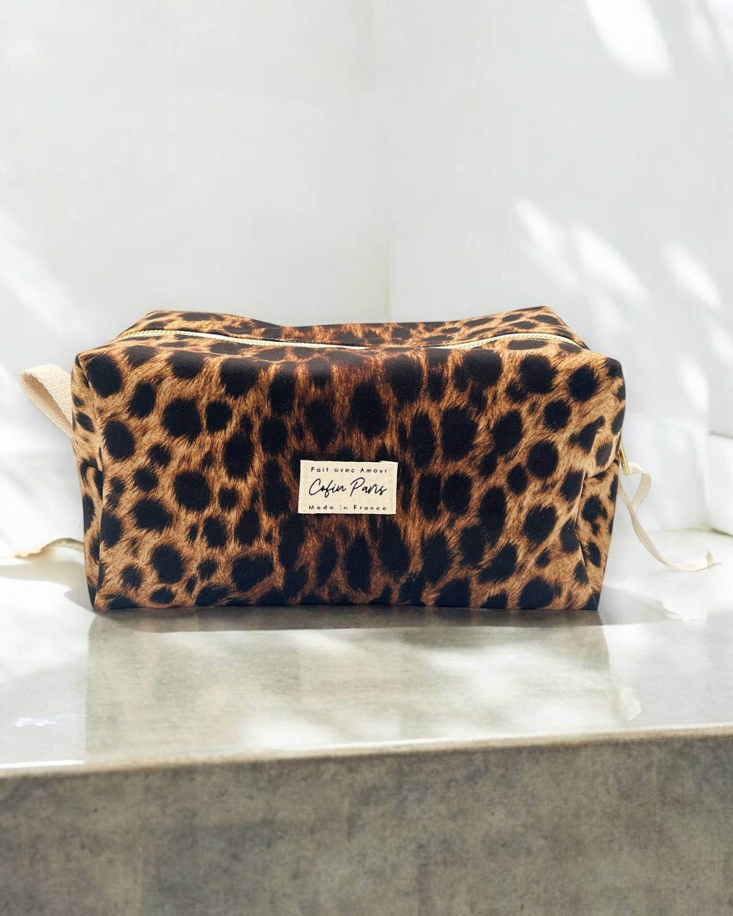 Trousse de toilette Amandine léopard